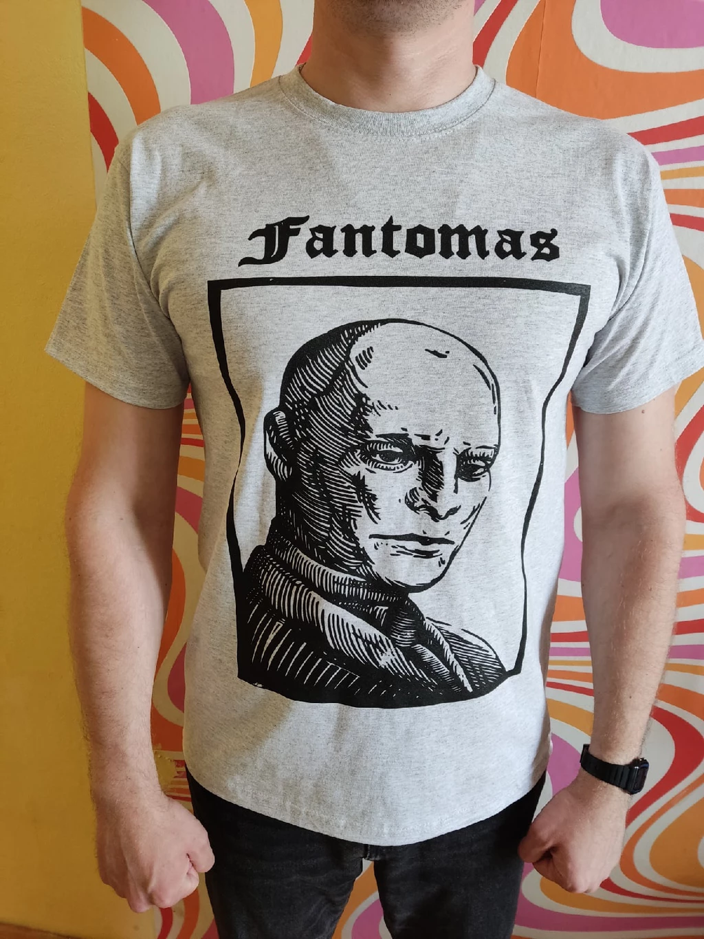 Футболки с печатью для хоррор-альманаха «Fantomas»